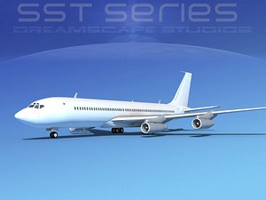 707-320 boeing 707 3d x