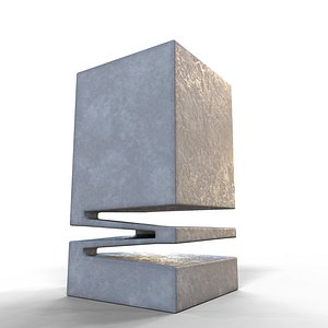 Stone Modern Vase Low-poly 3D model