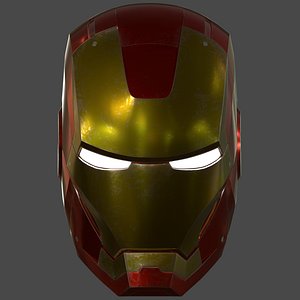 iron man helmet 3D model