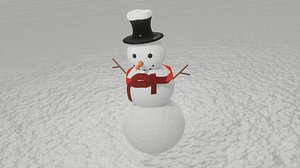 Snowman OBJ 3D
