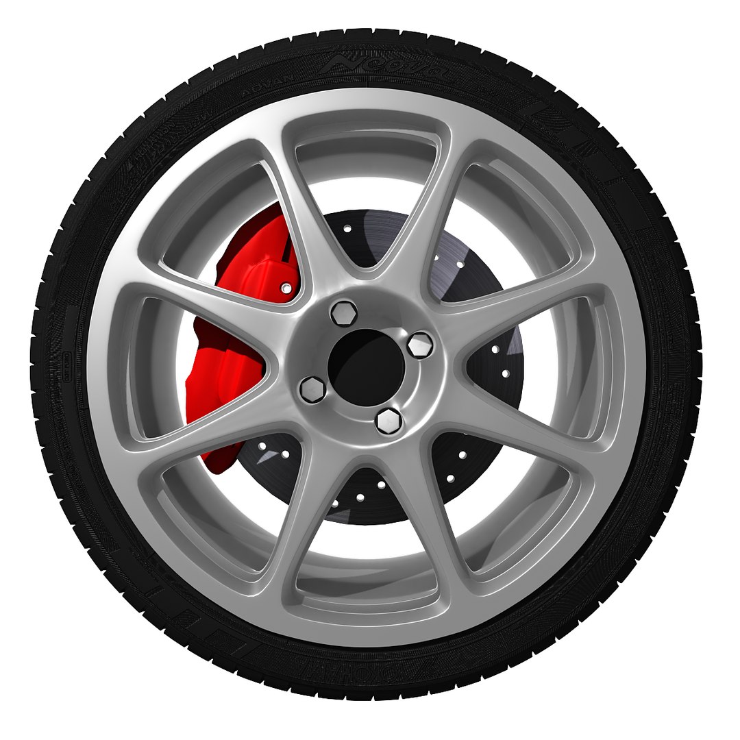 Subaru Wheel 3d Model