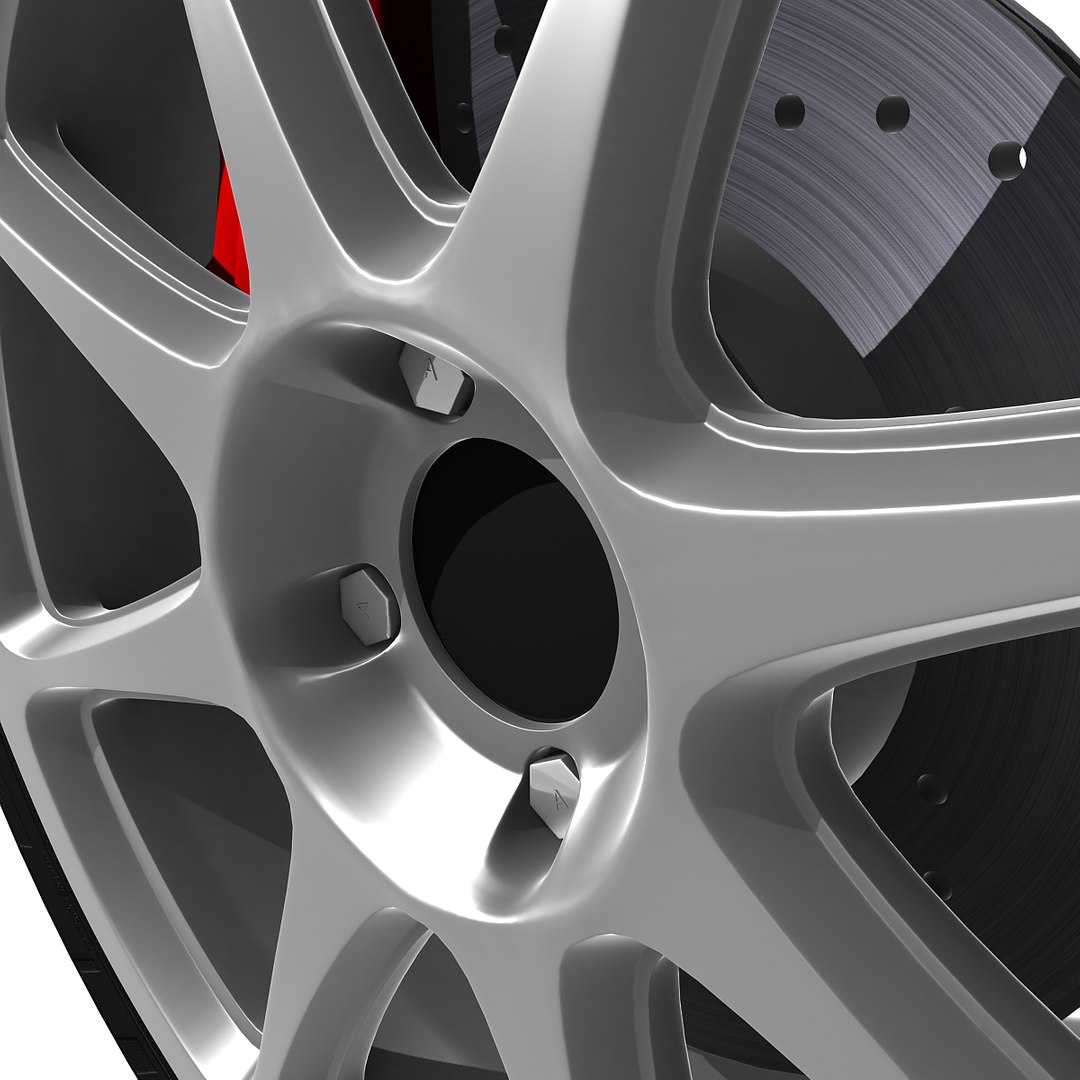 Subaru Wheel 3d Model