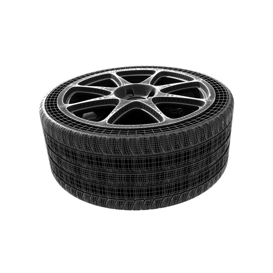 Subaru Wheel 3d Model