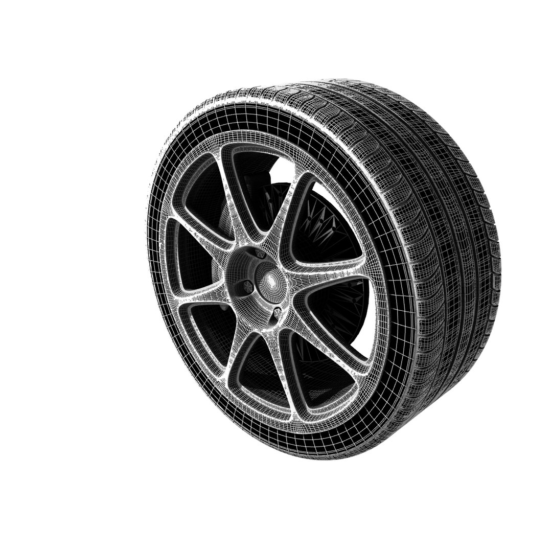 Subaru Wheel 3d Model