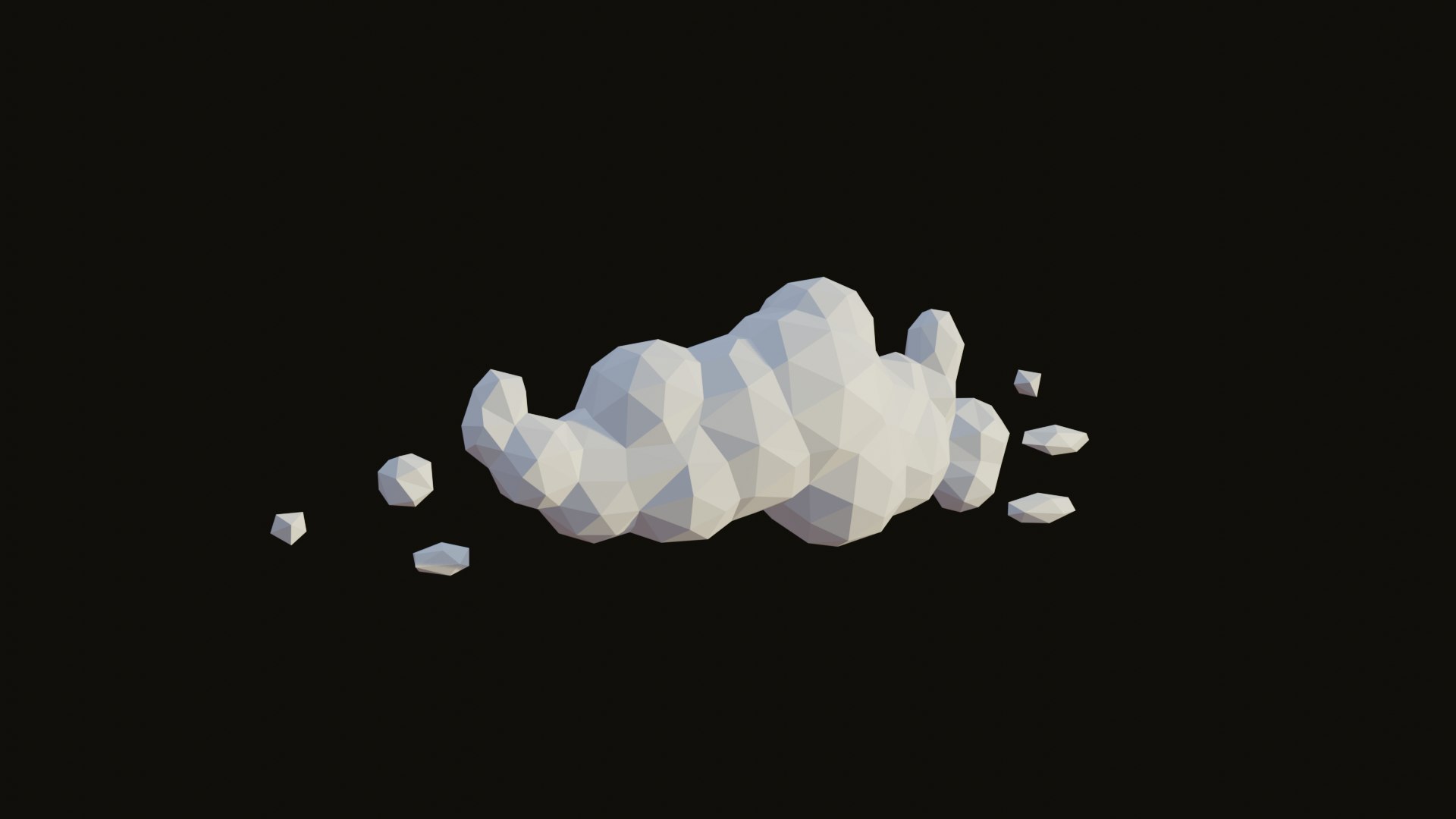 3D Low Poly Clouds - TurboSquid 2262838