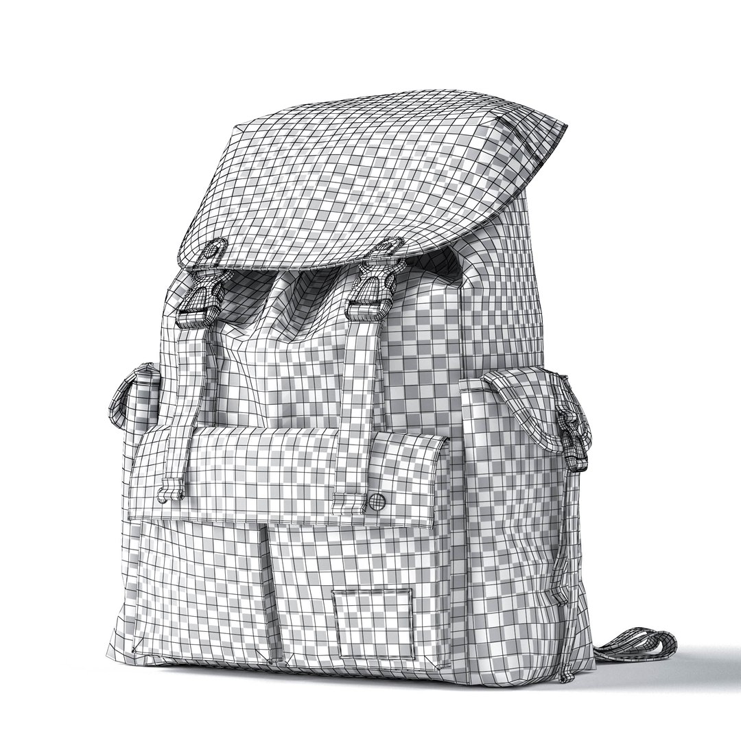 3D Backpack Fabric Green Model - TurboSquid 1948594