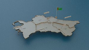 state cities capital 3D model