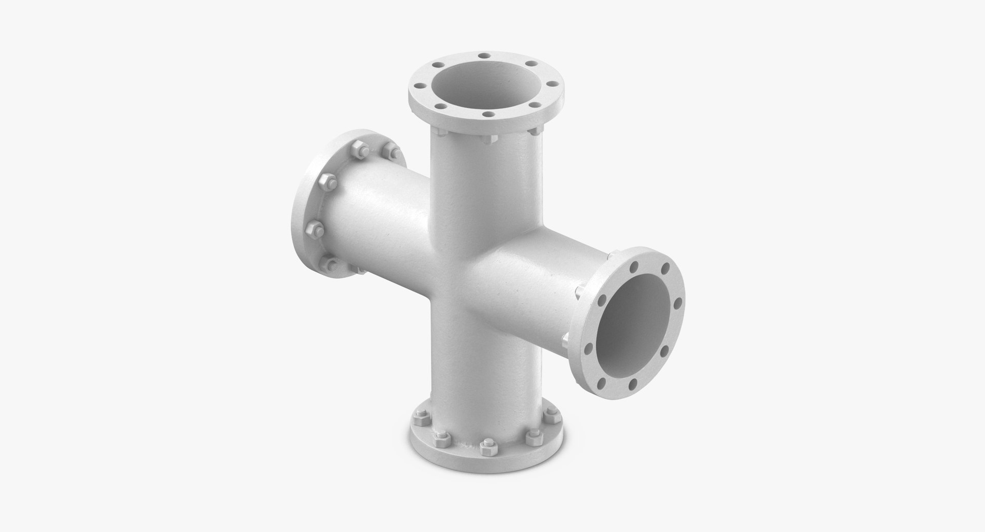3D Industrial Pipes T Y Model - TurboSquid 1300050
