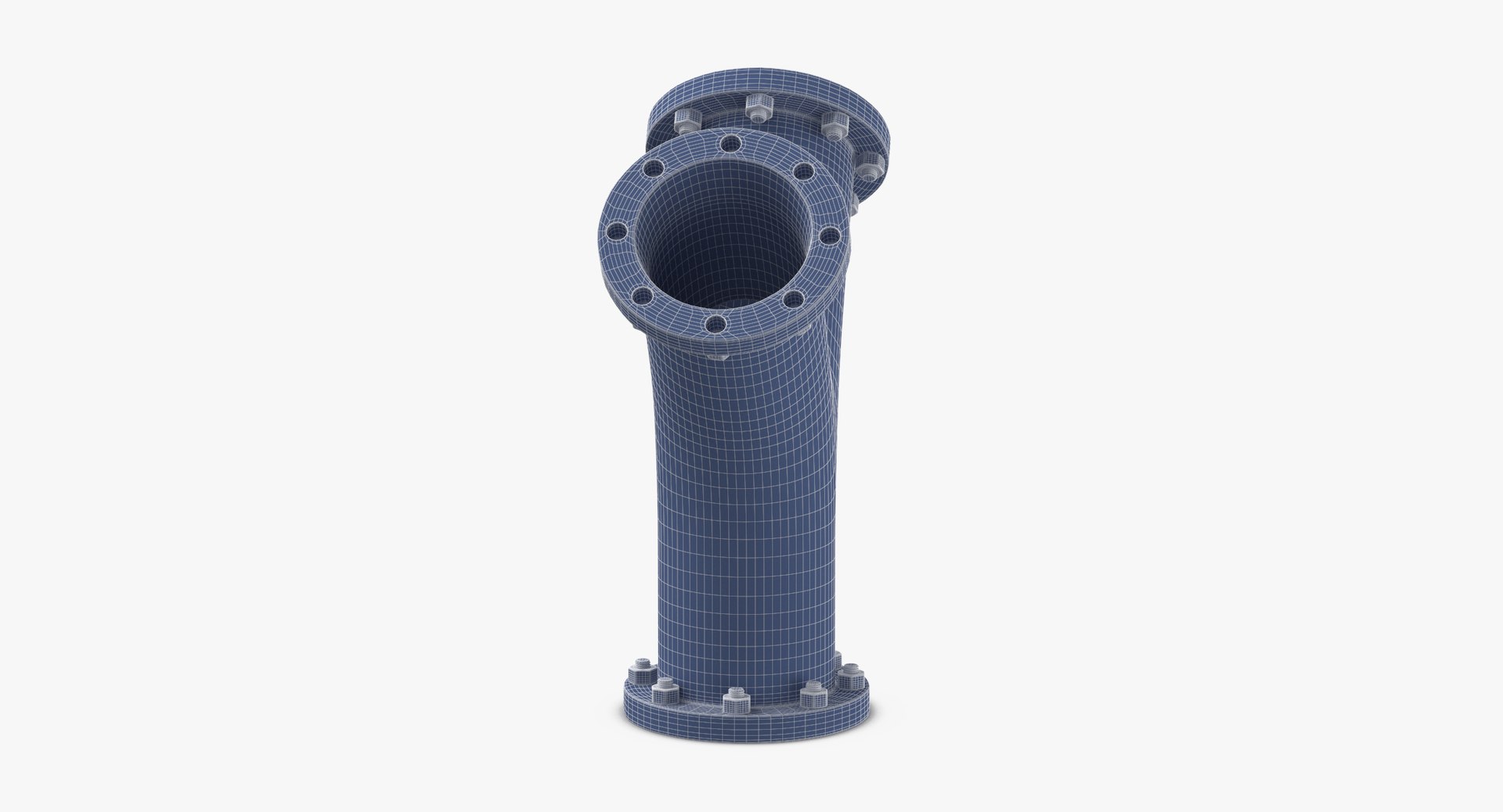 3D Industrial Pipes T Y Model - TurboSquid 1300050