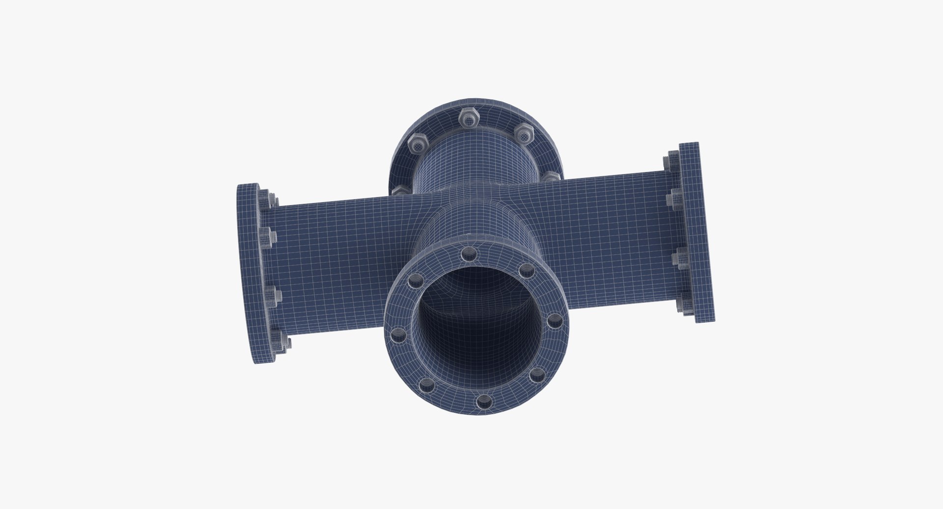 3D Industrial Pipes T Y Model - TurboSquid 1300050