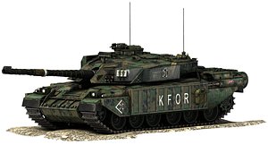 challenger battle tank 3d model