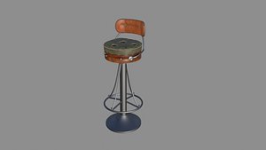 Bar stool 3D model