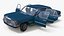 Mercedes Benz 350 SE Blue Rigged