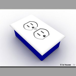 free 3ds model wall outlet