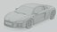 Audi R8 V10 modello super 3d con modello 3D truccato
