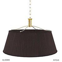baker couronne classic pendant chandelier lamp round pleated shade empire