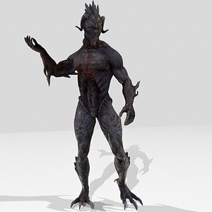 3D model creature monster character