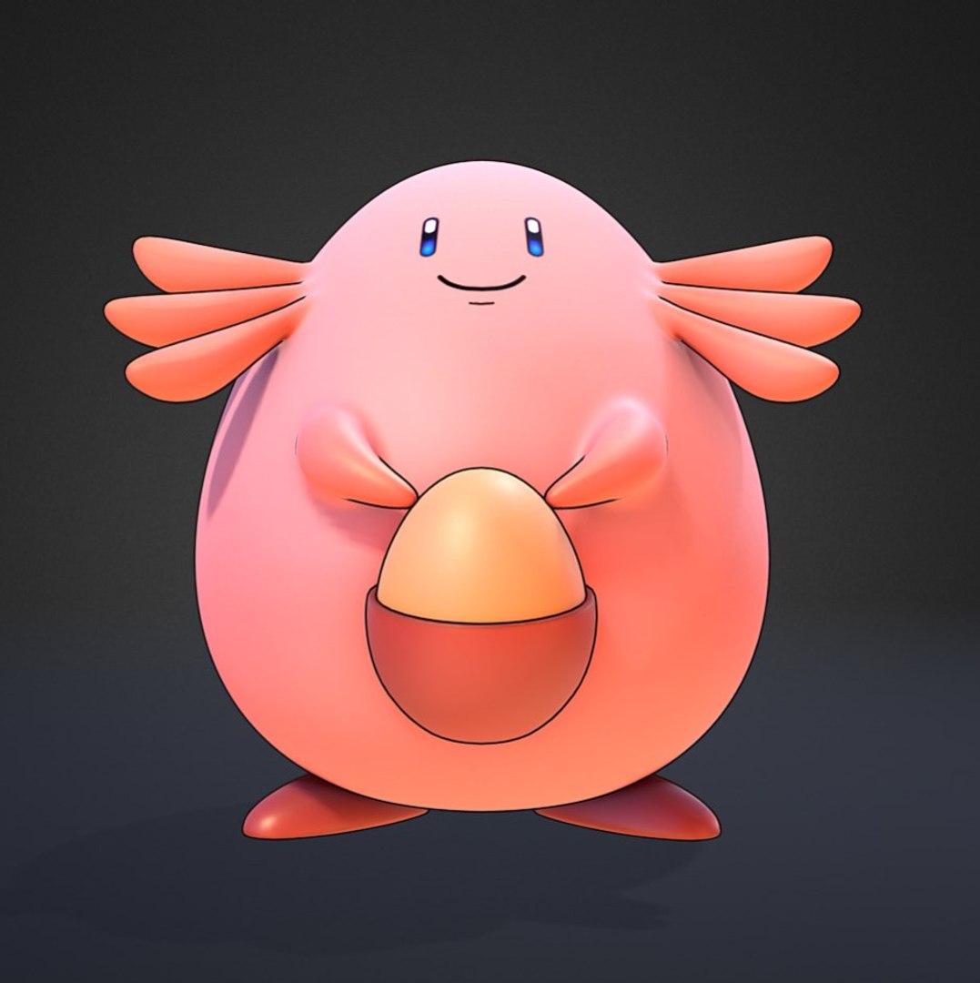 Chansey Pokemon 3d Obj