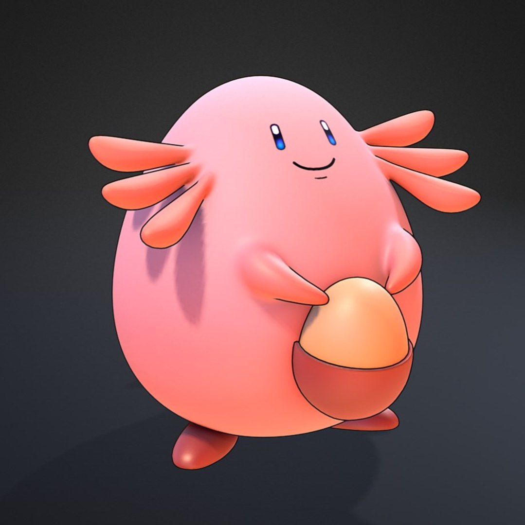 Chansey Pokemon 3d Obj