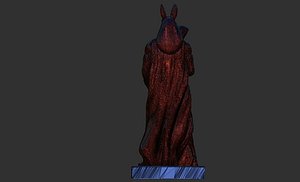 Anubis statue of Egyptian god 3D print model 3D print model 3D model