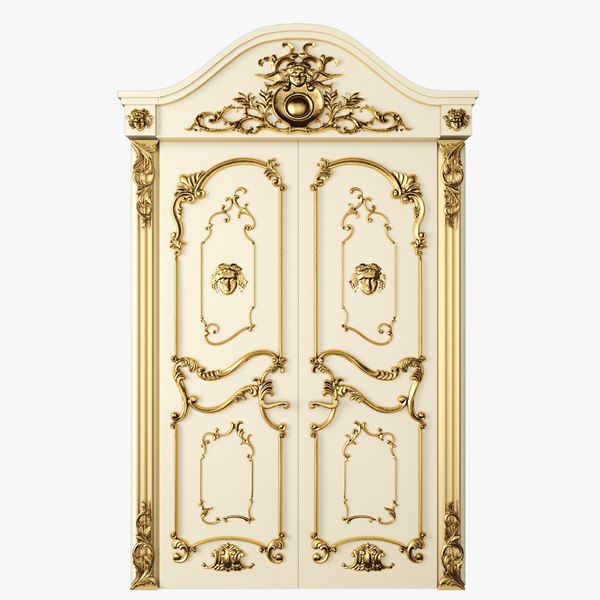 3D classic door luxury