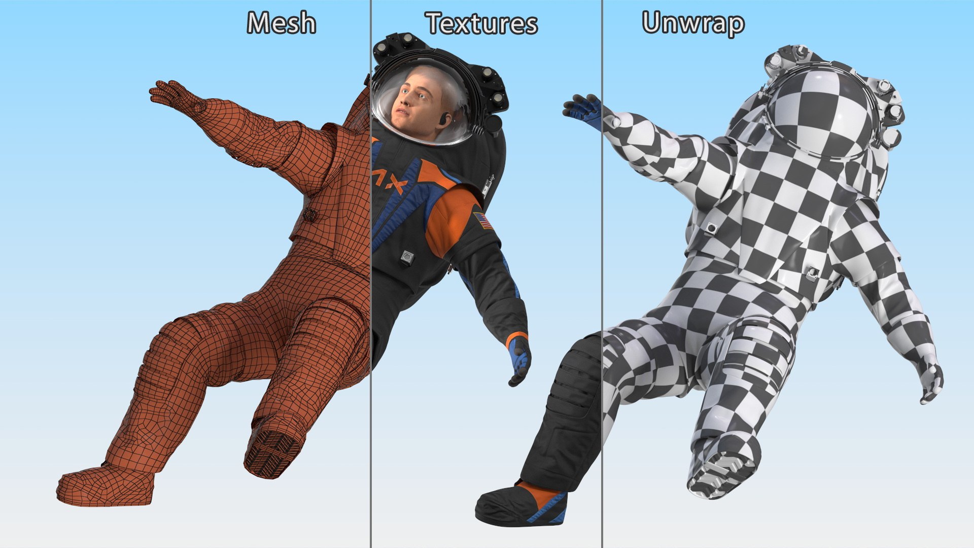 NASA Spacesuit Axiom on Astronaut Falling Pose Fur 3D model https://p.turbosquid.com/ts-thumb/wY/Akrlnc/Sc/nasaspacesuitaxiomonastronautfallingposefurmb3dmodel019/jpg/1692250458/1920x1080/fit_q87/99019b0646ca443af6bf4a29b38a3a67d4394f37/nasaspacesuitaxiomonastronautfallingposefurmb3dmodel019.jpg