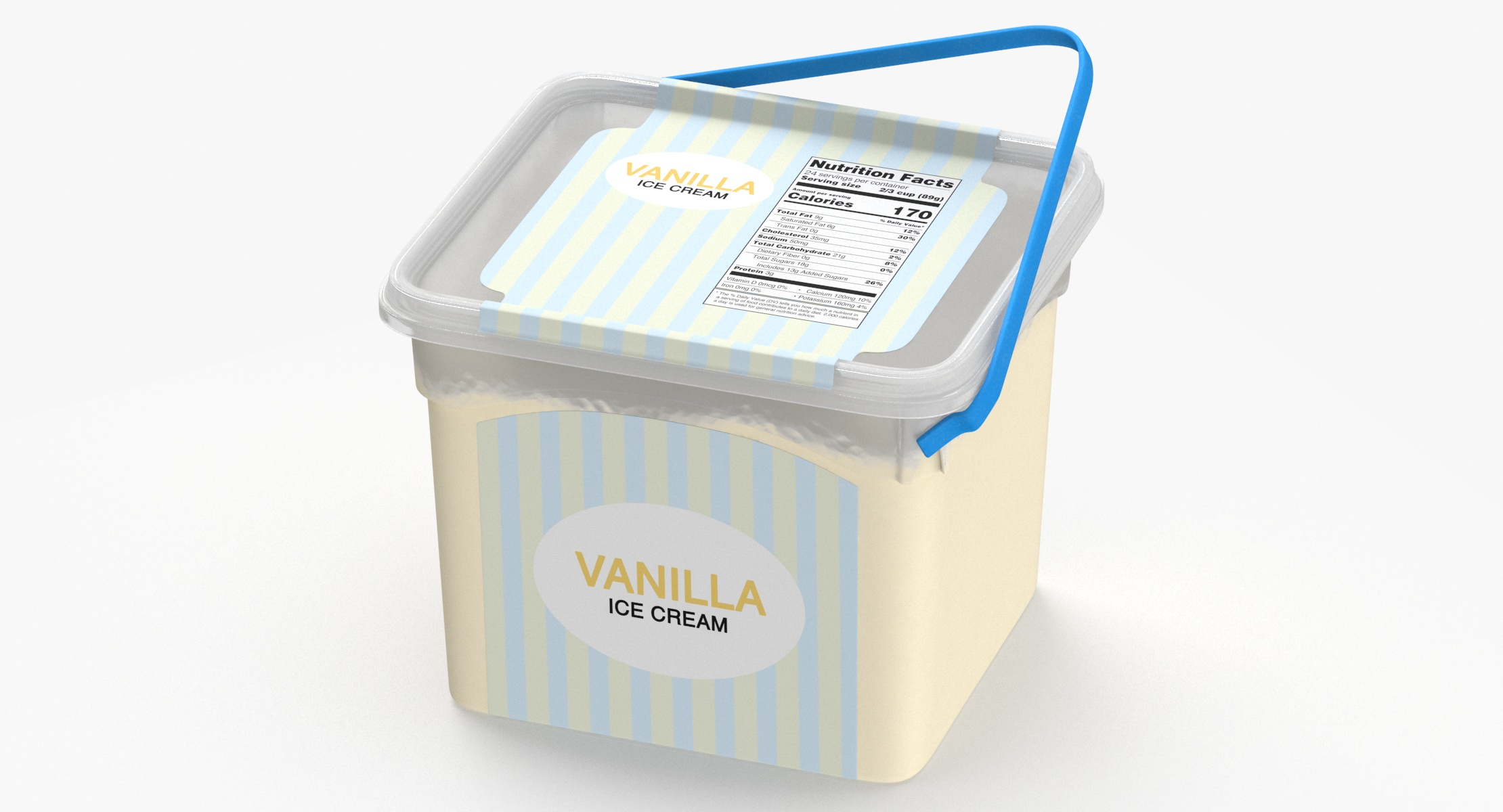 3D Ice Cream Type 03 Gallon Blank and Generic Label - TurboSquid 2034466