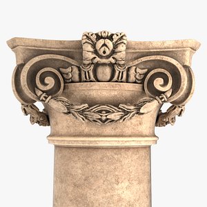 roman baroque collumn 3D model