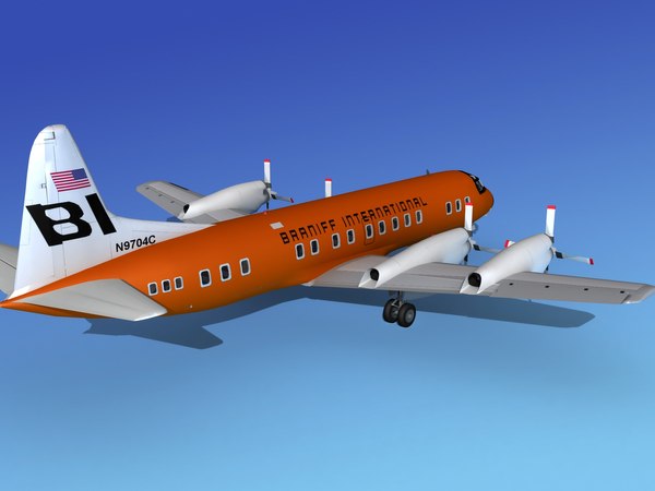 propellers electra lockheed 3d model