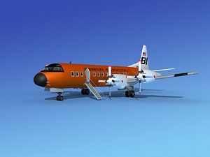 propellers electra lockheed 3d model