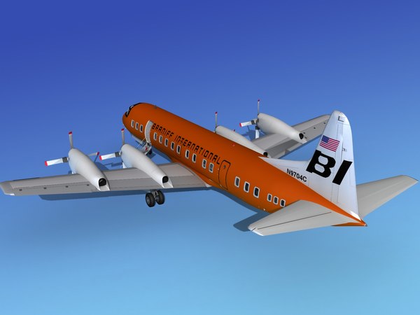 propellers electra lockheed 3d model