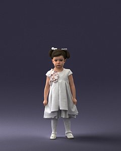 3D model scanned human ready