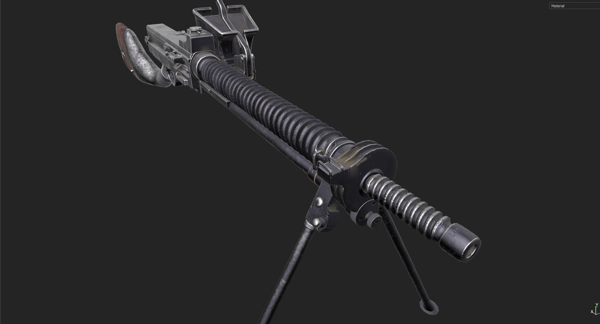 3D Type 11 Japanese Light Machine Gun Model - TurboSquid 1900188