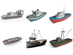 3D Boat collection model