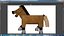 シネマ4D Minecraftの馬の装備