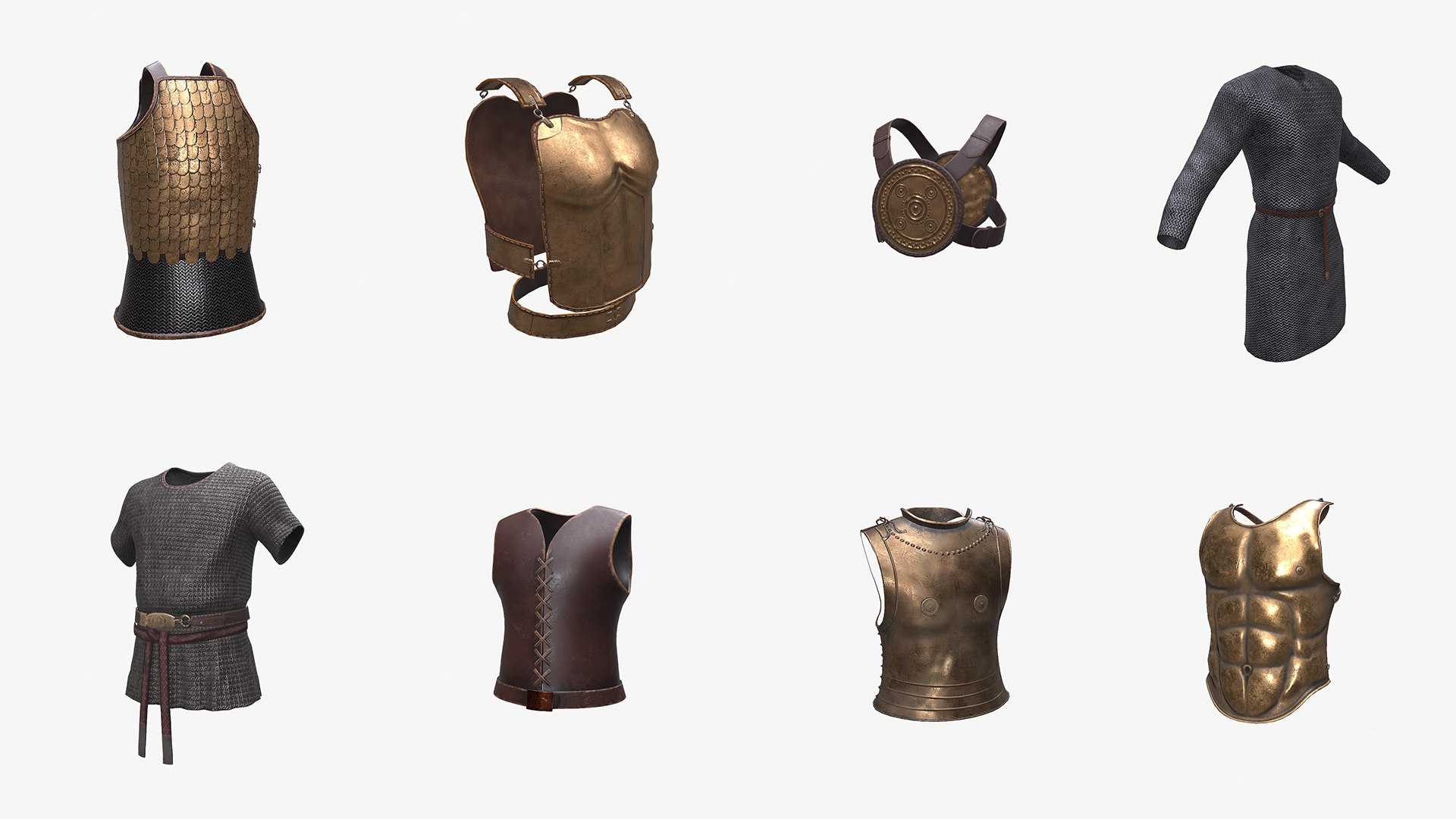 3D model Ancient Armor Pack 3D Model Game Ready PBR Low Poly https://p.turbosquid.com/ts-thumb/wY/T4n3KG/a4/1/jpg/1775913576/1920x1080/fit_q87/d7bf0047c2c625b2482c478ca2add737af340bf1/1.jpg