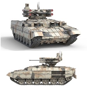 3D BMPT Terminator Tank Support Fighting Vehicle model
