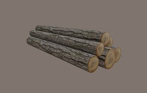 logs nature 3D model