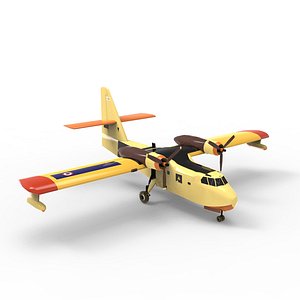 Canadair CL-215 Aircraft 3D model