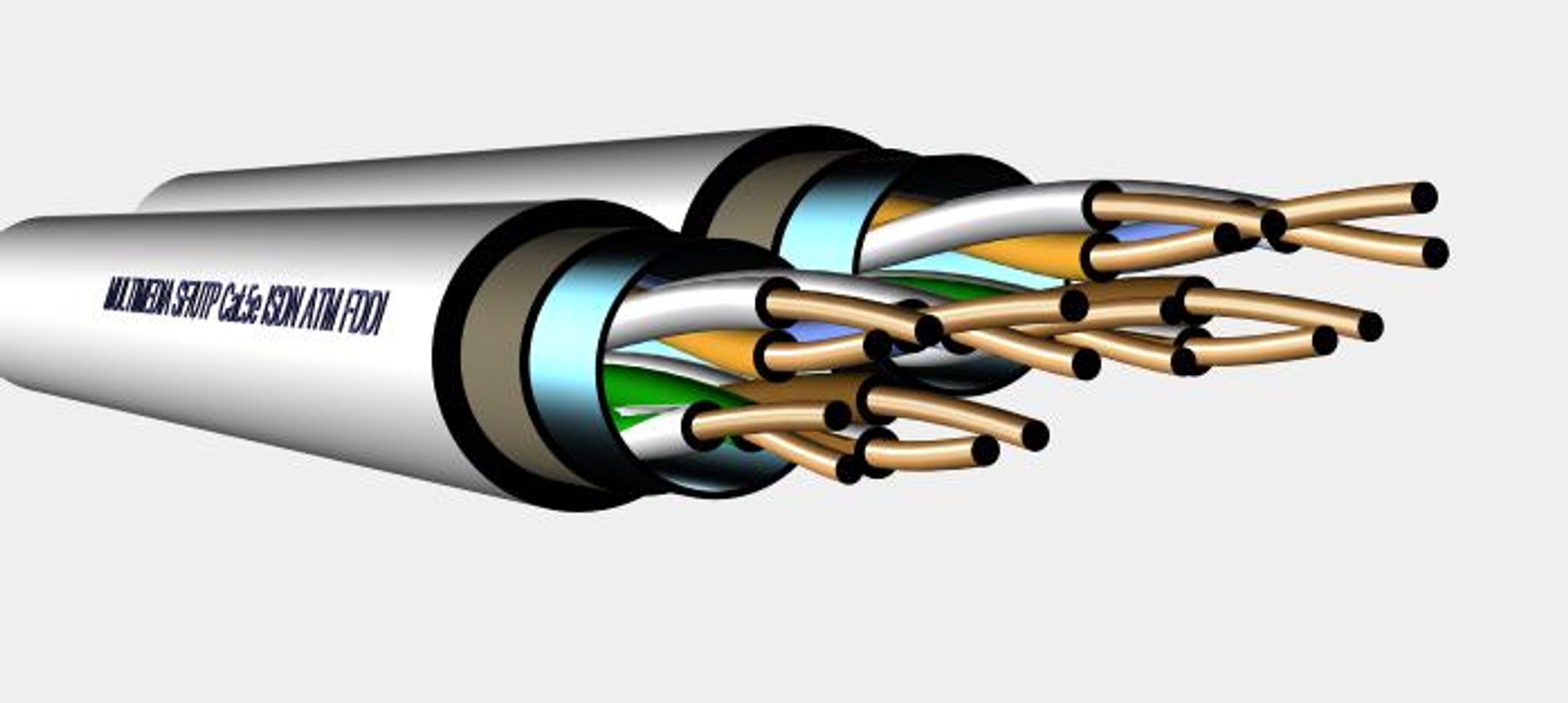 sf-utp cat5e shot gun 3d model