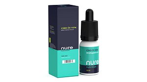 cbd oil 3D model