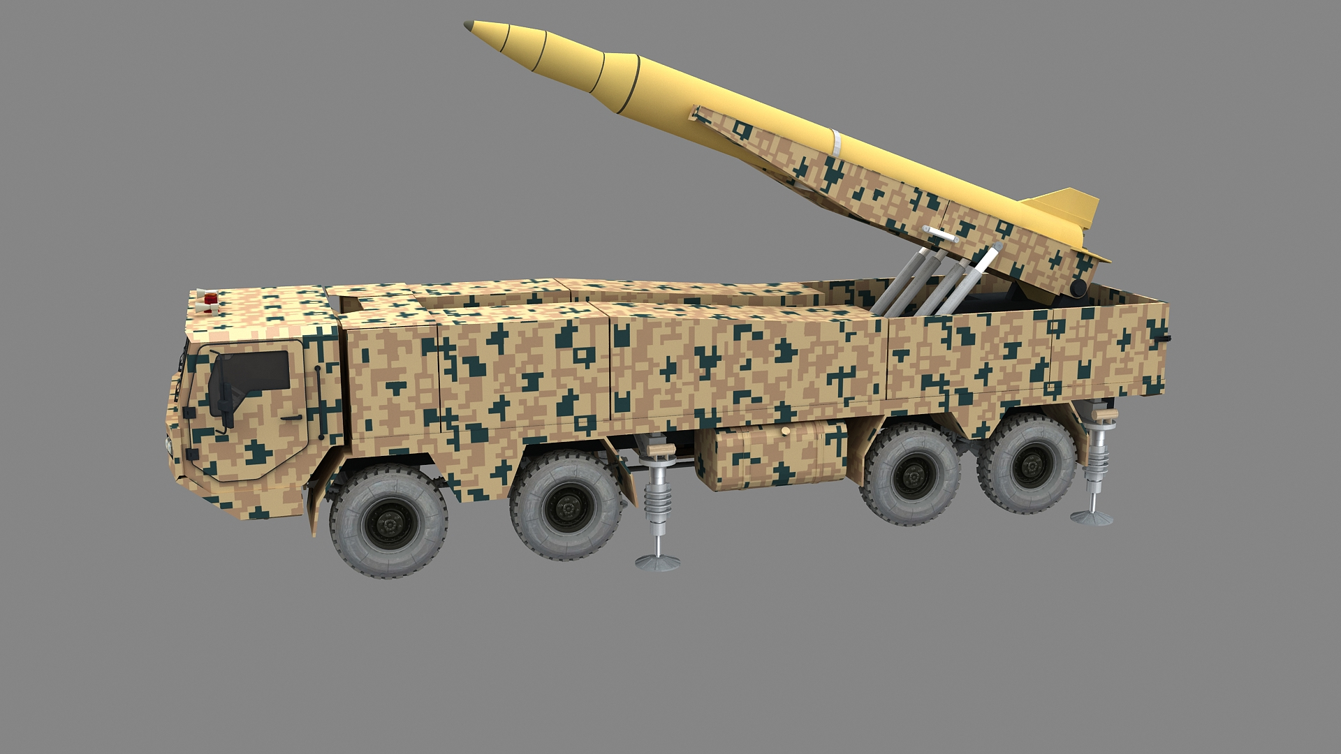 Ghadr-110 Iranian Ballistic Missile 3D model https://p.turbosquid.com/ts-thumb/wY/ftqED5/0b/ghadr/jpg/1767256878/1920x1080/turn_fit_q99/6a6b7862c05a802d3b2d5c91ef0278485e643385/ghadr-1.jpg