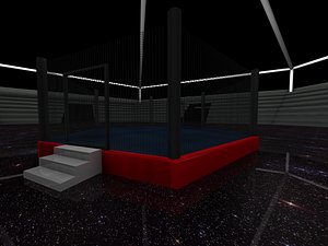 3d model boxing ring