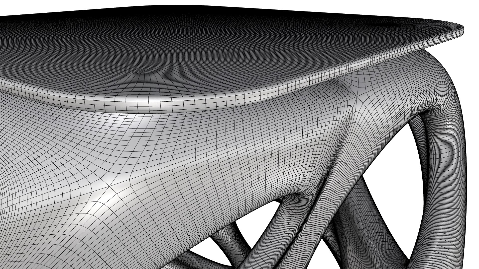 3D Three Voronoi Twisted Tables Collection Model - TurboSquid 2394581