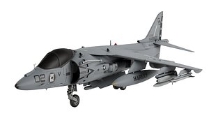 USMC AV-8B Super-Harrier II low-poly 3D model