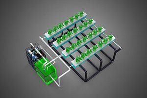 3D SMART IOT PH NUTRIENT CONTROL MONITOR NFT HYDROPONIC PLANT FARM