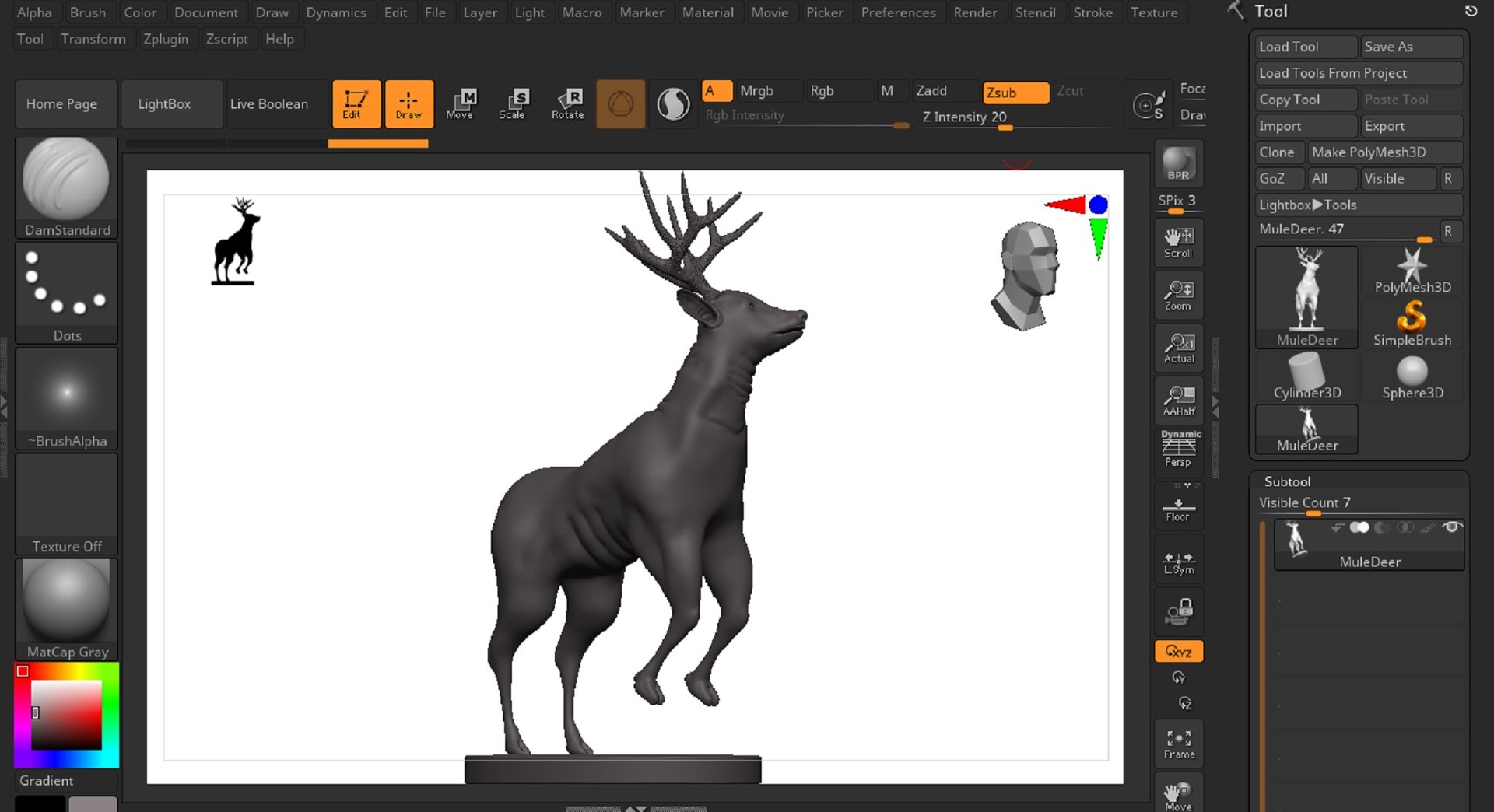 3D Mule Deer Model - TurboSquid 1850436