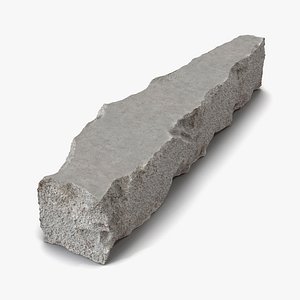 3d model concrete chunk 9 materials