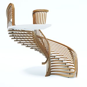 3D Curved Stairs