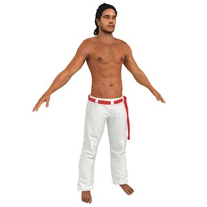 capoeira martial artist 3D model